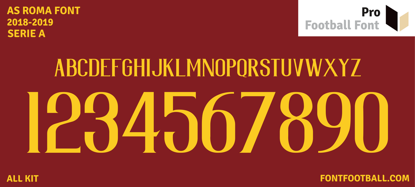 AS Roma 2018-2019 Font