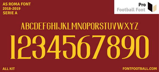 AS Roma 2018-2019 Font