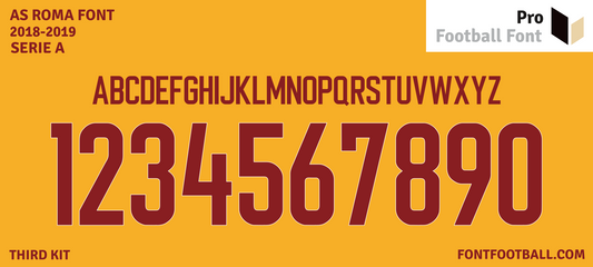 AS Roma 2018-2019 Third Font