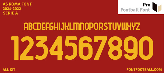 AS Roma 2021-2022 Font