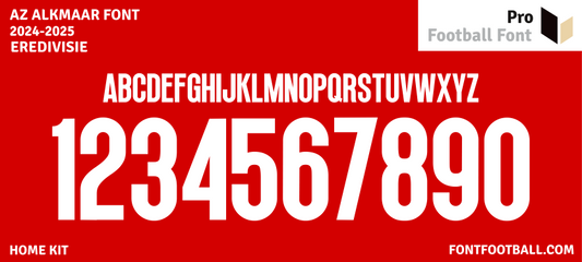 AZ Alkmaar 2024-2025 Font