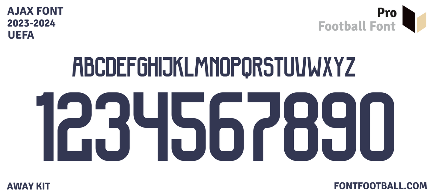 Ajax 2023-2024 Font