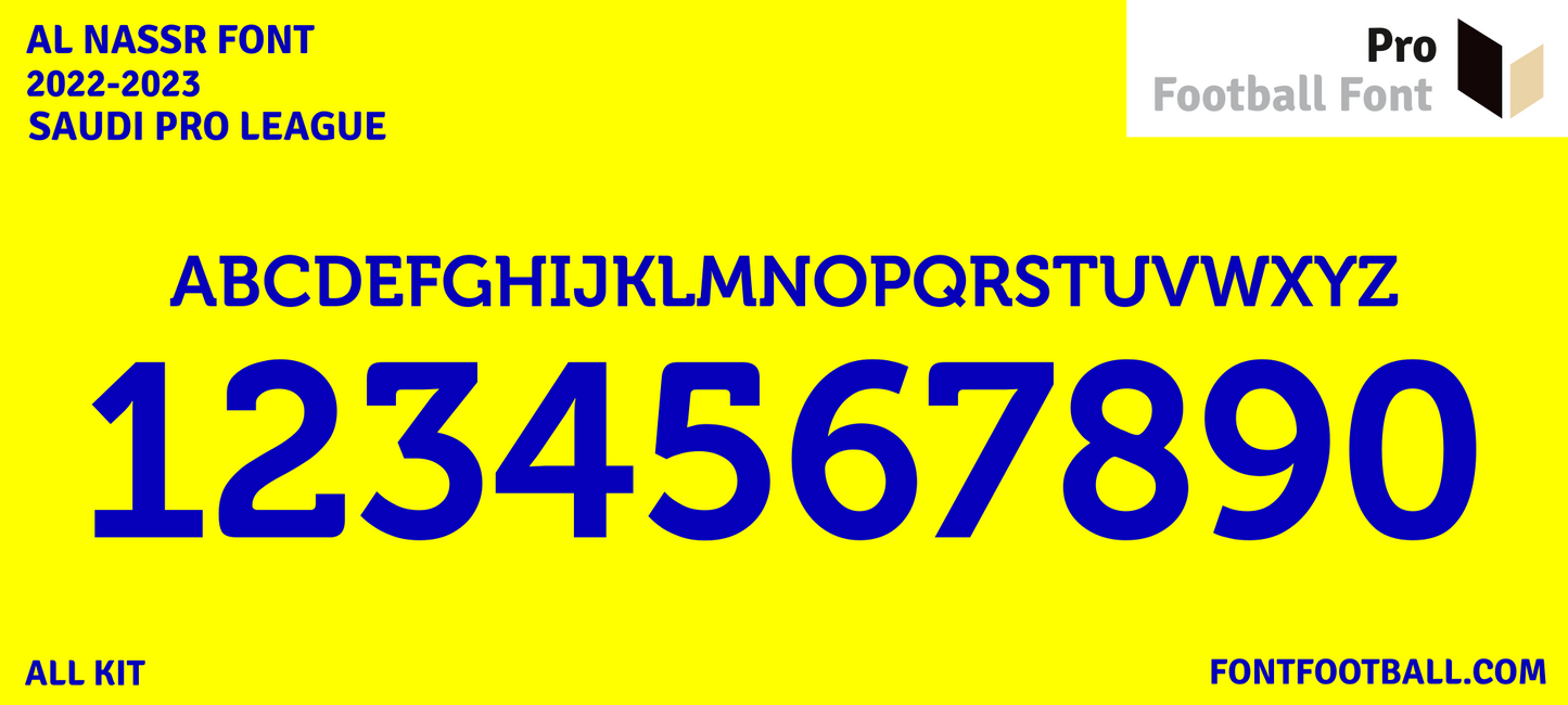 Al-Nassr 2022-2023 Font