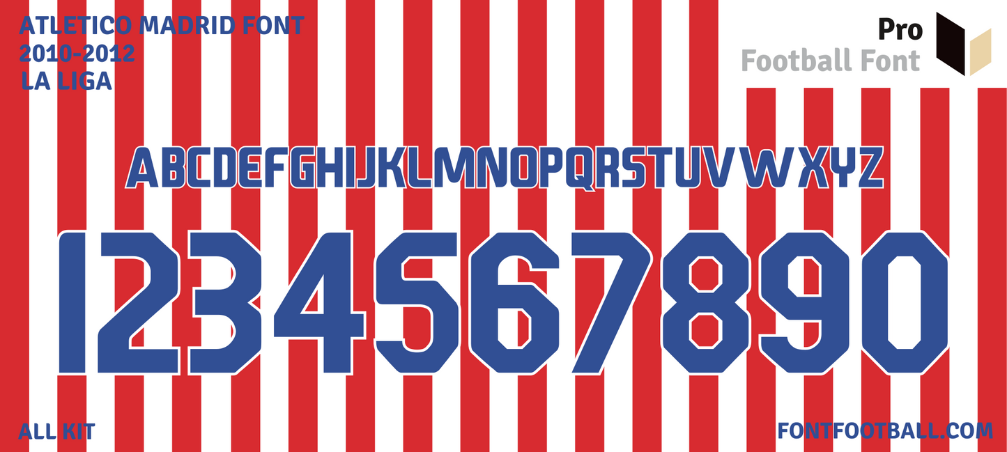 Atletico Madrid 2010-2012 Font