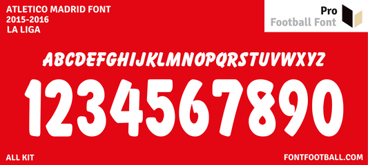 Atletico Madrid 2015-2016 Font