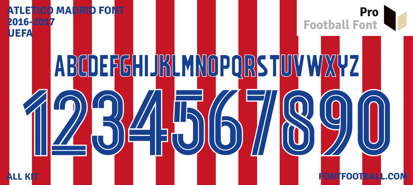 Atletico Madrid 2016-2017 Font