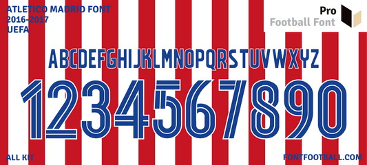 Atletico Madrid 2016-2017 Font