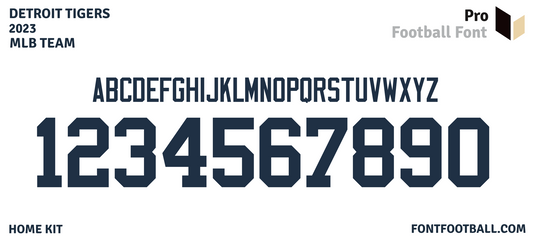 MLB Detroit Tigers 2023 Font