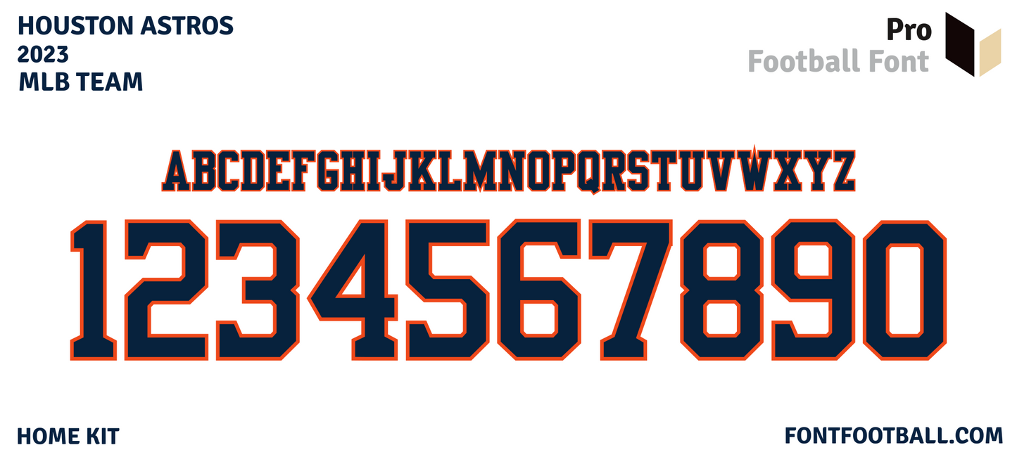 MLB Houston Astros 2023 Font