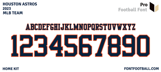 MLB Houston Astros 2023 Font