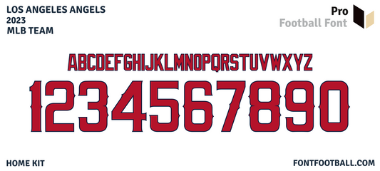 MLB Los Angeles Angels 2023 Font