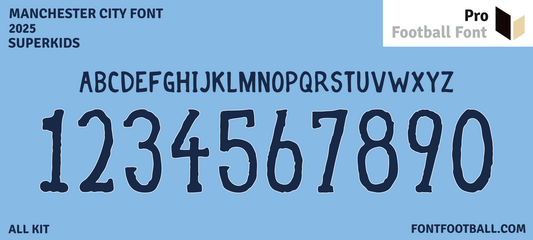 Manchester City Superkids 2025 Font