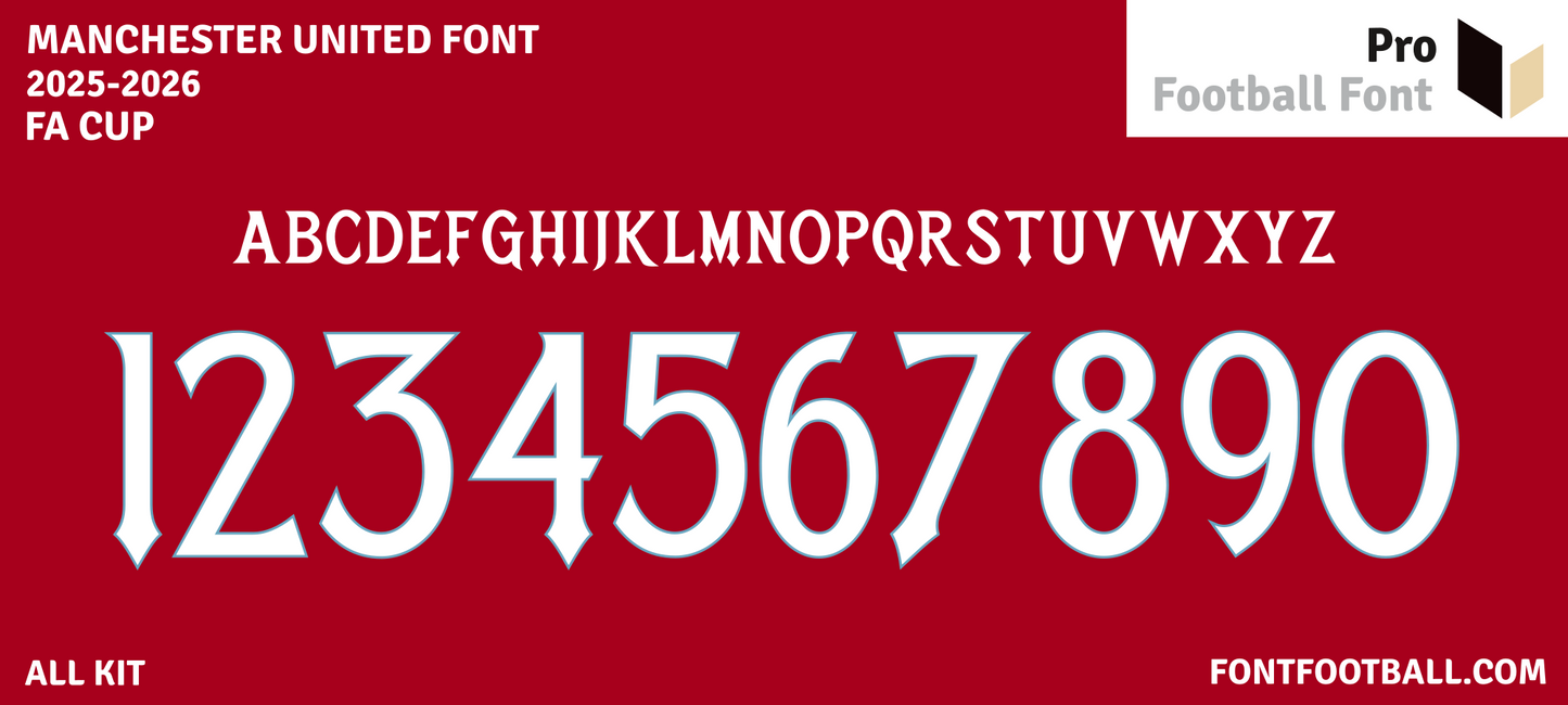 Manchester United 2025-2026 Font