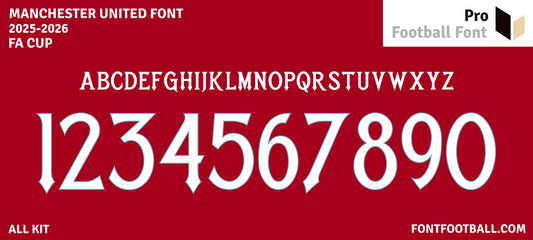 Manchester United 2025-2026 Font