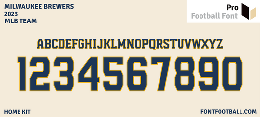 MLB Milwaukee Brewers 2023 Font