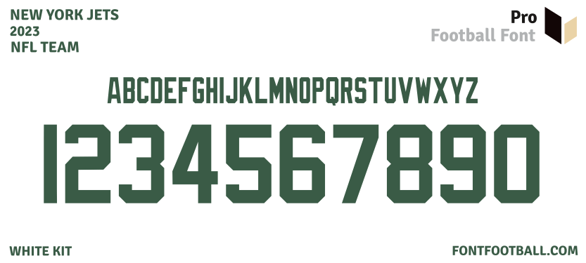 NFL New York Jets 2023 Font