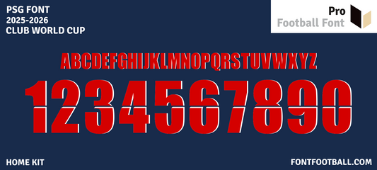 PSG Club World Cup 2025 Font