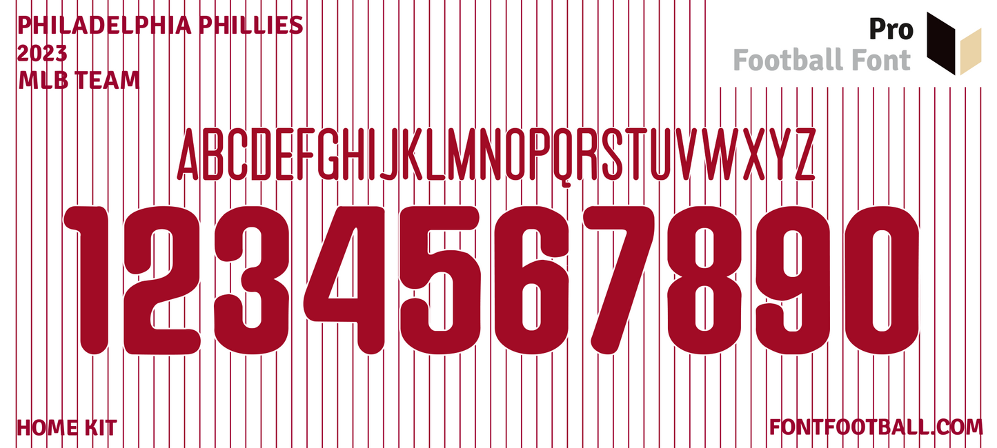 MLB Philadelphia Phillies 2023 Font