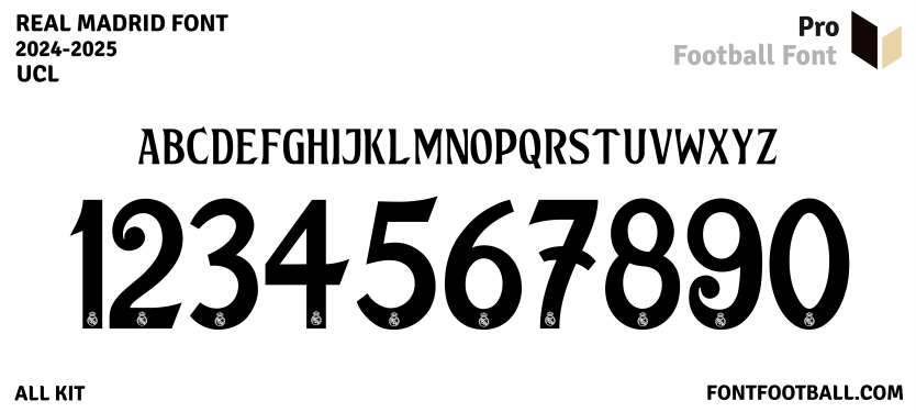 Real Madrid 2024-2025 Font