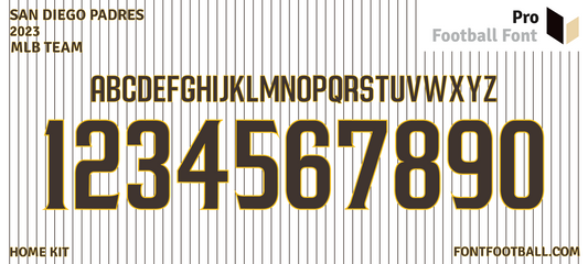 MLB San Diego Padres 2023 Font