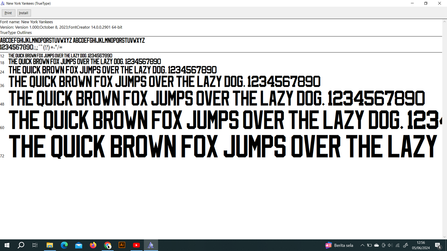 MLB New York Yankees 2023 Font