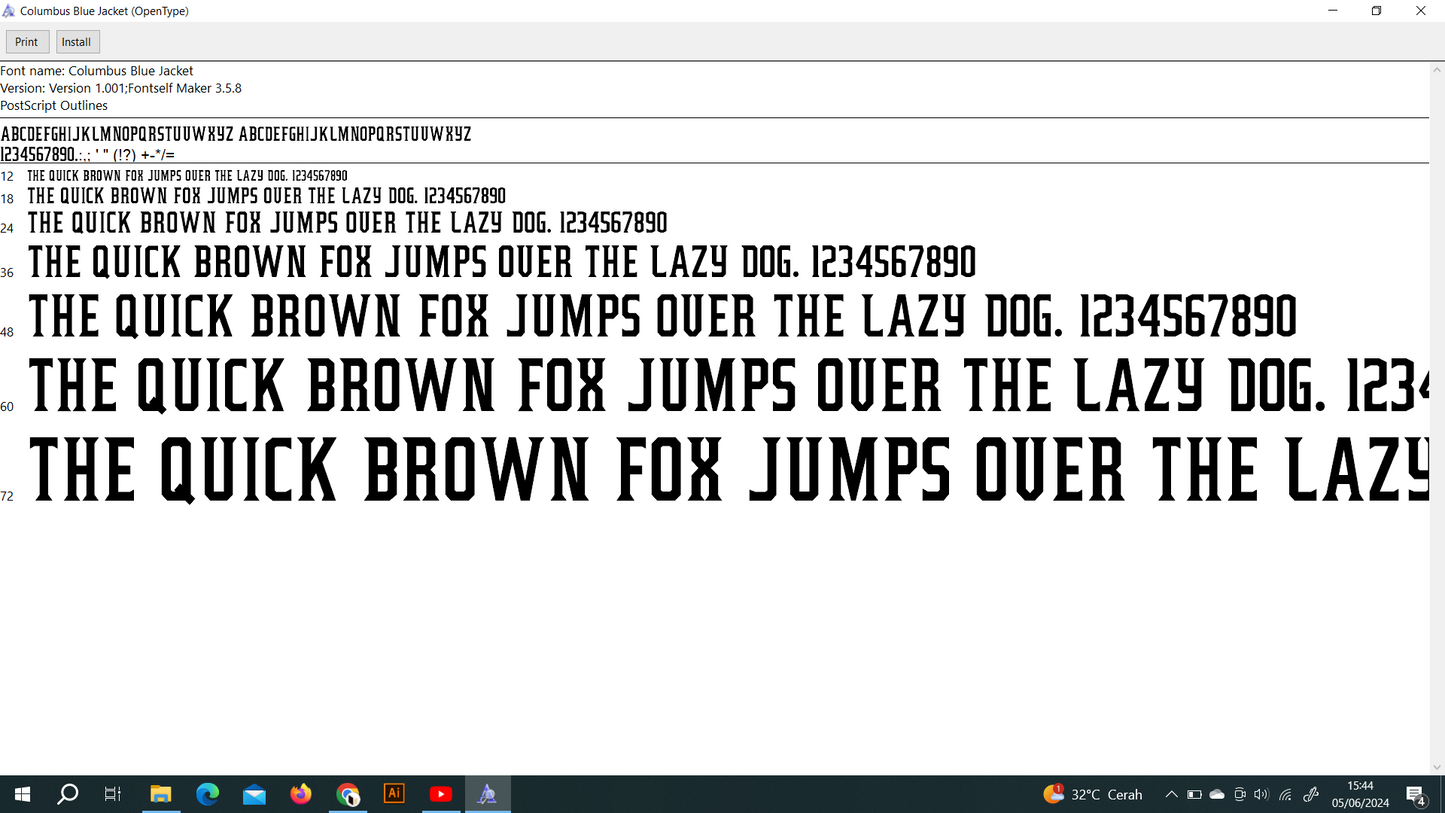 NHL Columbus Blue Jackets 2023 Font