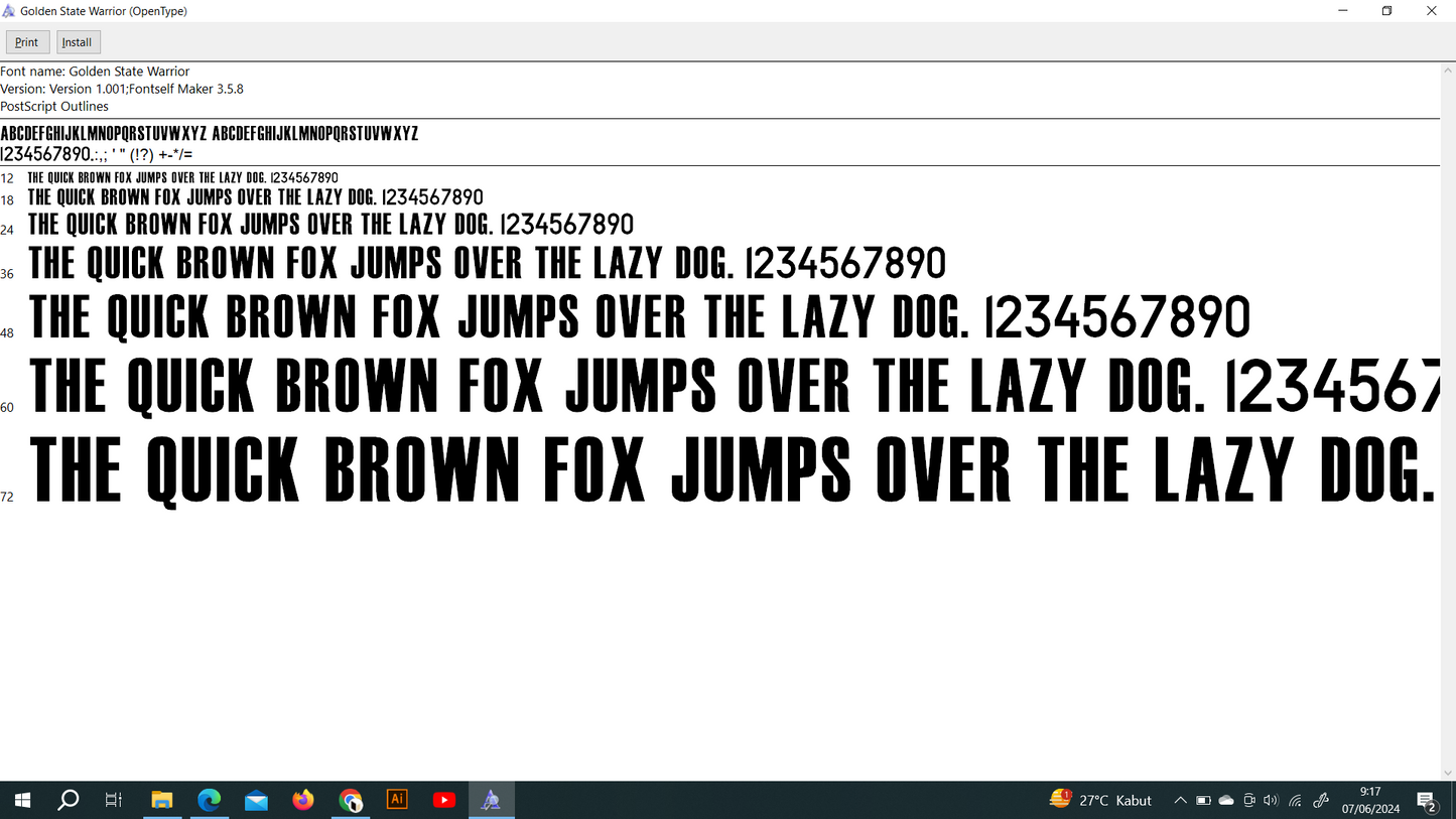 NBA Golden State Warriors 2023 Font