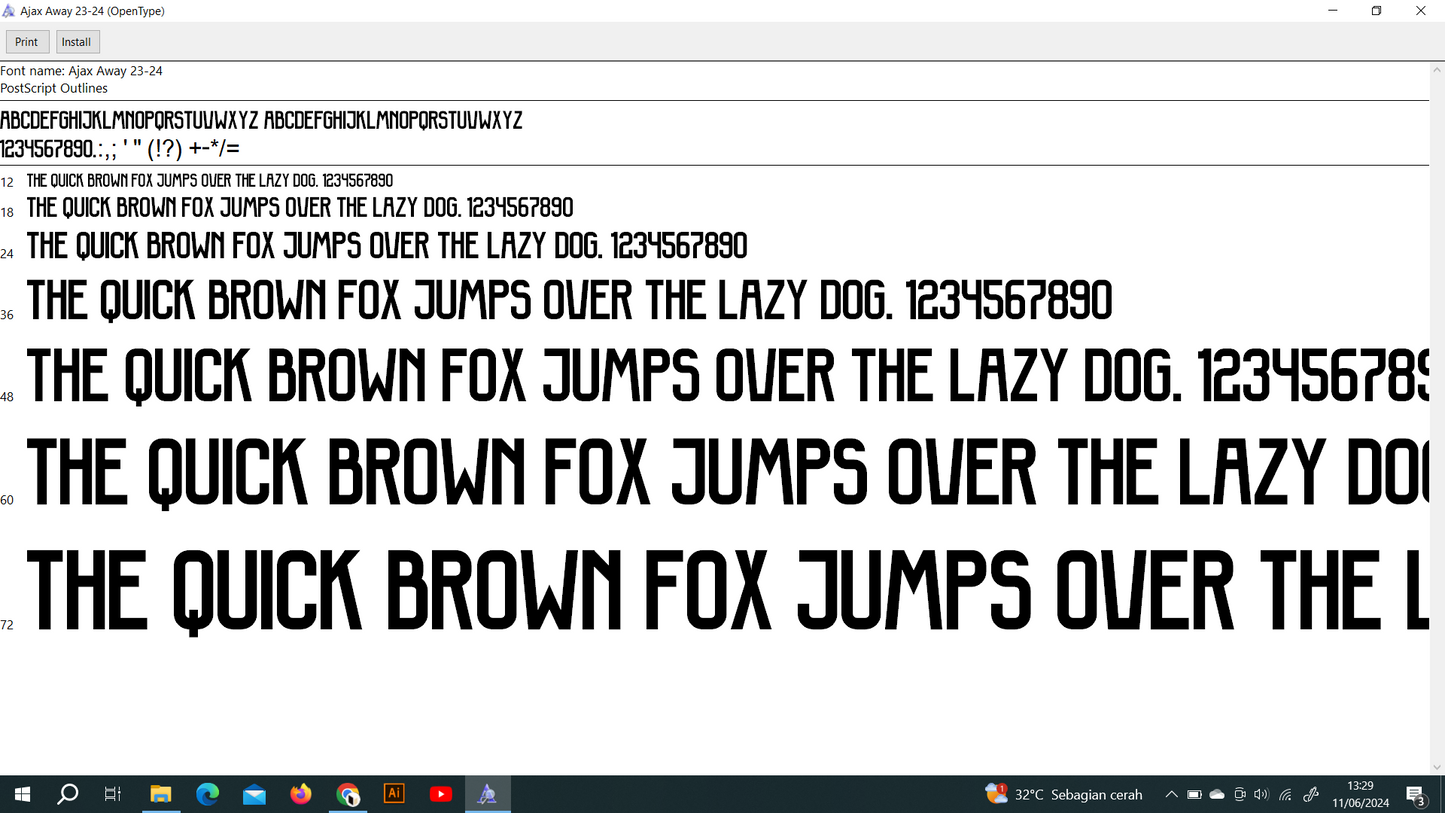 Ajax 2023-2024 Font