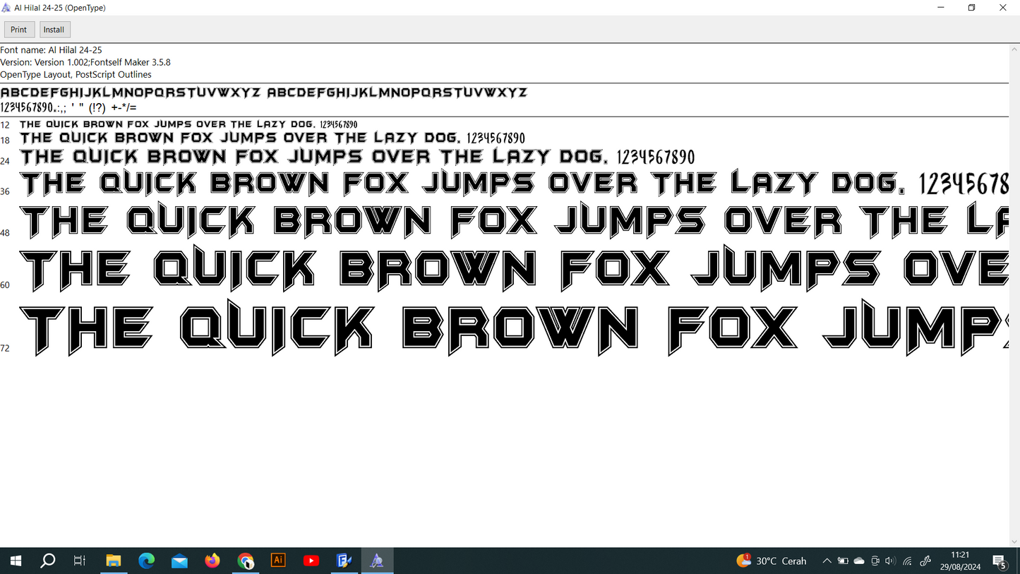 Al Hilal 2024-2025 Font