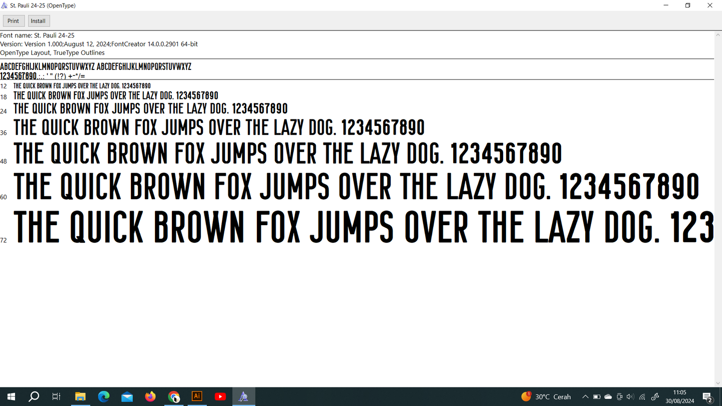 St. Pauli 2024-2025 Font
