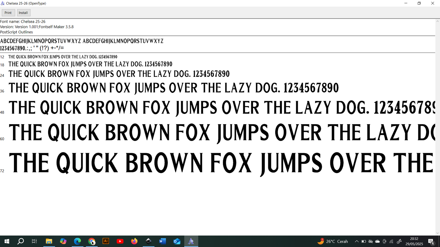 Chelsea 2025-2026 Font