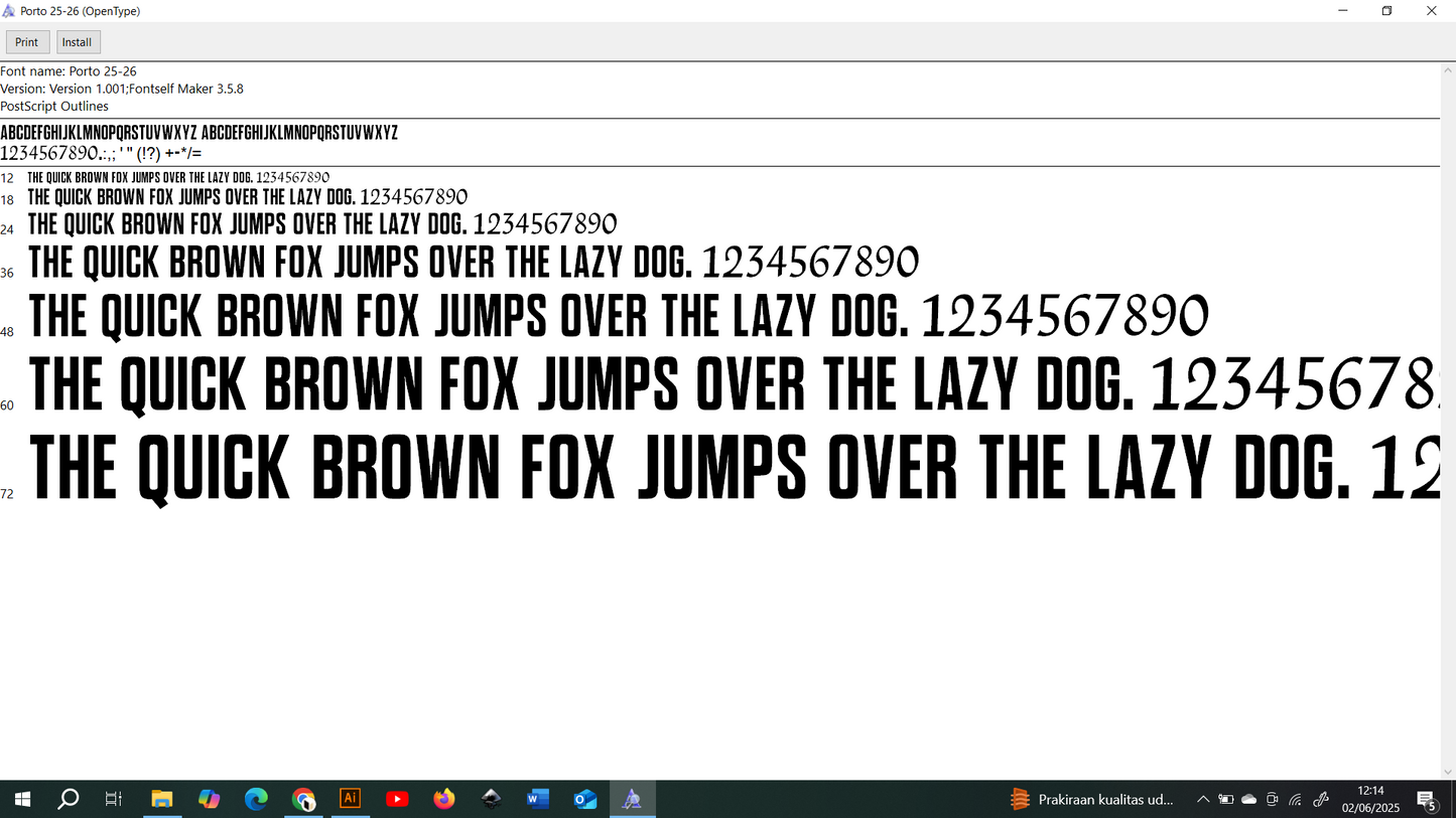 Porto 2025-2026 Font