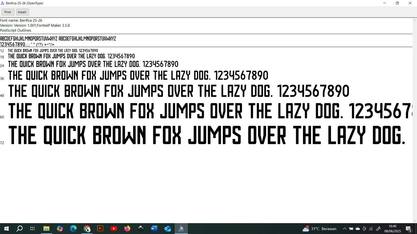 Benfica 2025-2026 Font