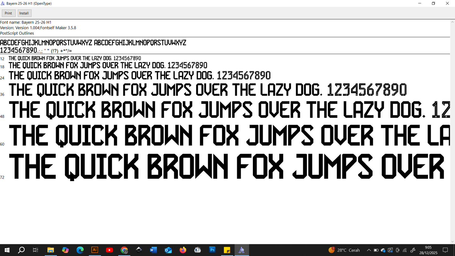 Bayern Munchen 2025-2026 Home Font