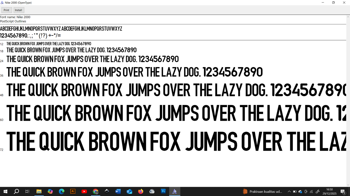 Nike Euro 2000 Font