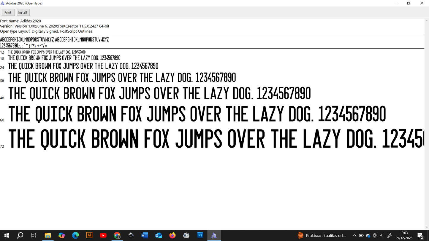 Adidas Euro 2020 Font