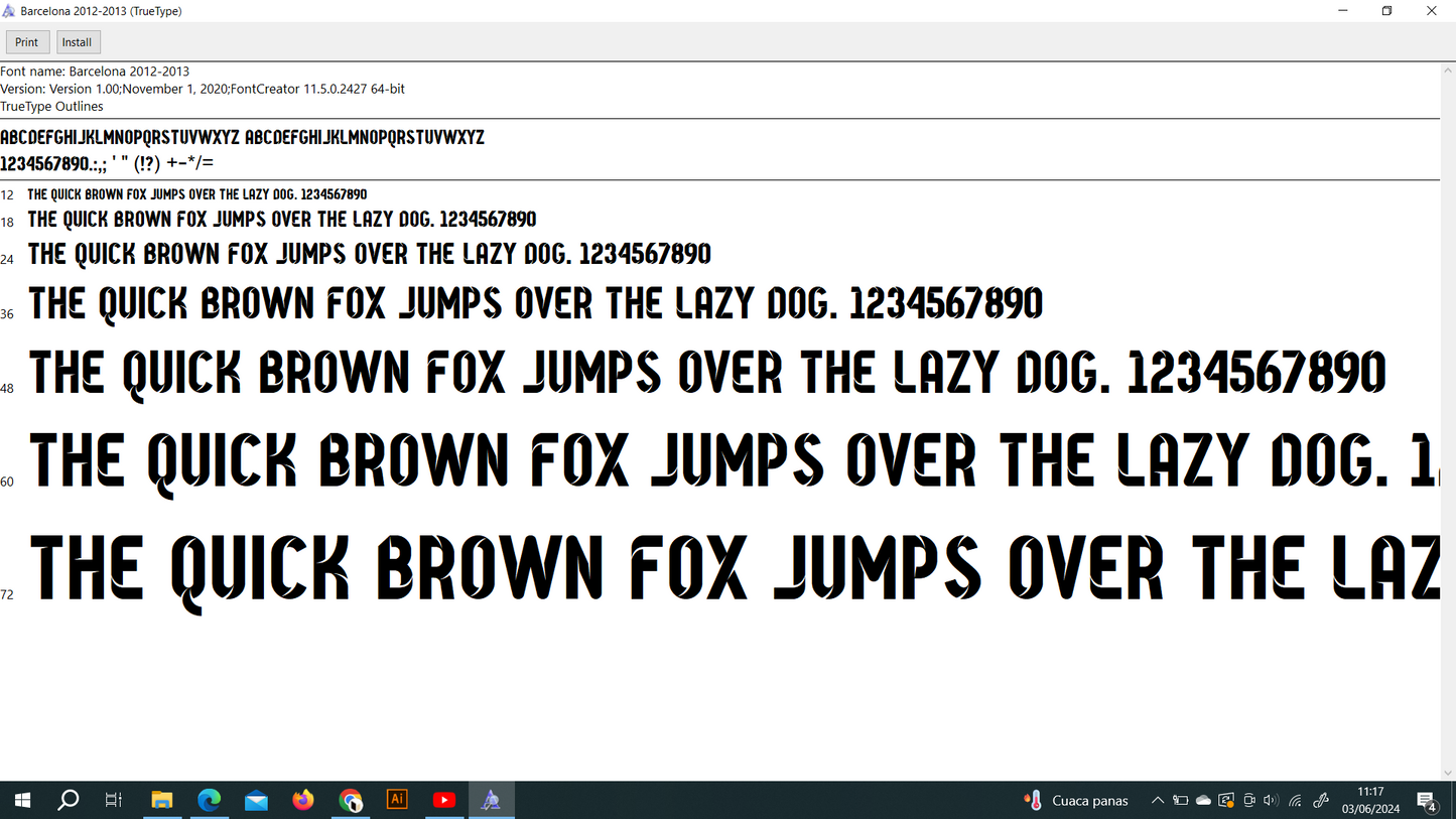 Barcelona 2012-2015 Font