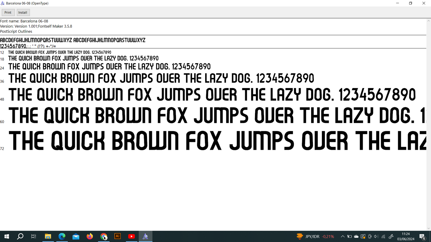 Barcelona 2006-2008 Font