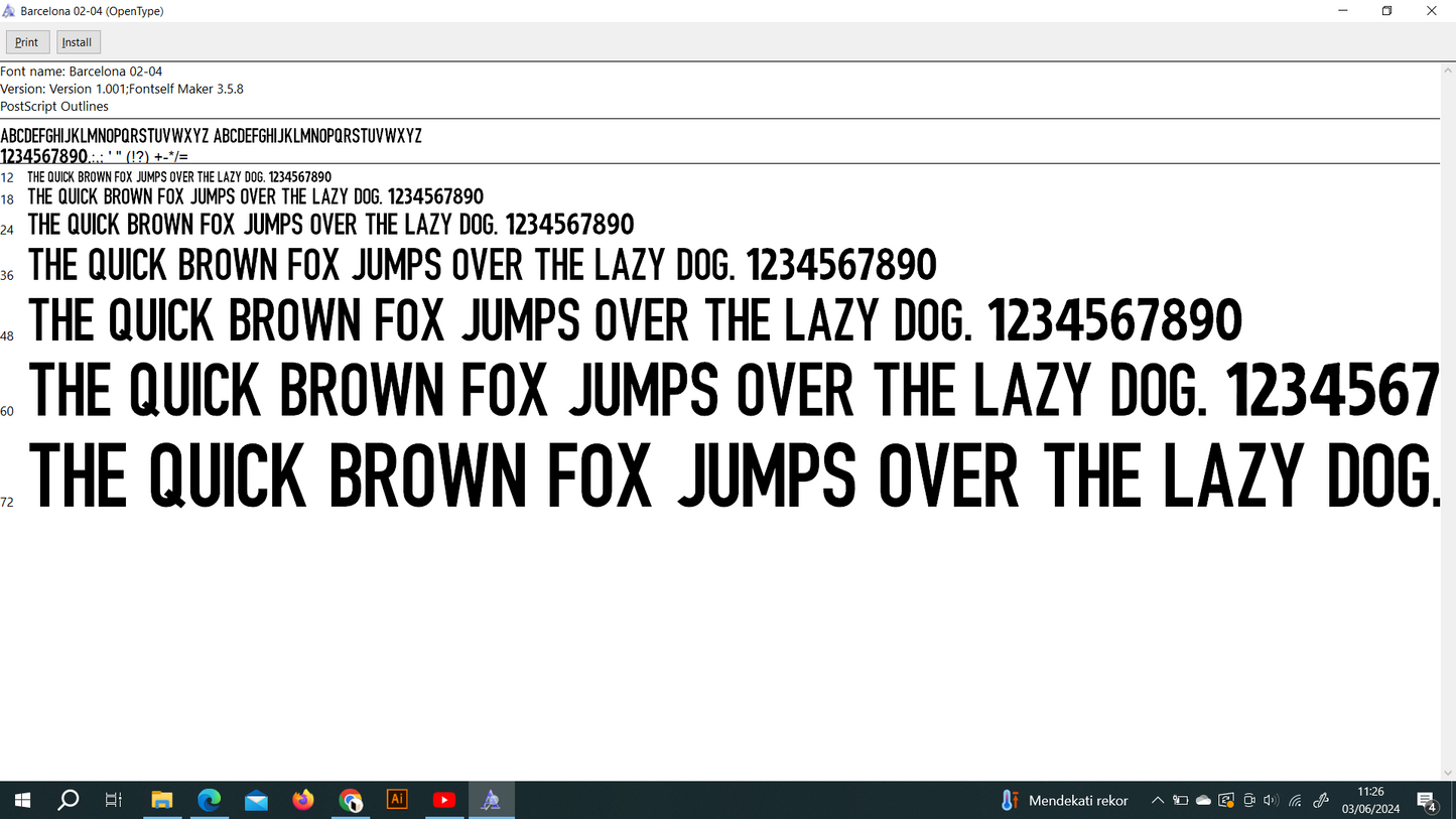 Barcelona 2002-2004 Font