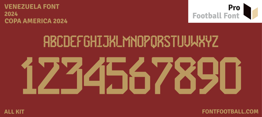 Venezuela Copa America 2024 Font
