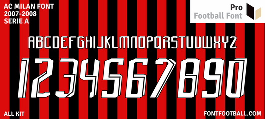 AC Milan 2007-2008 Font