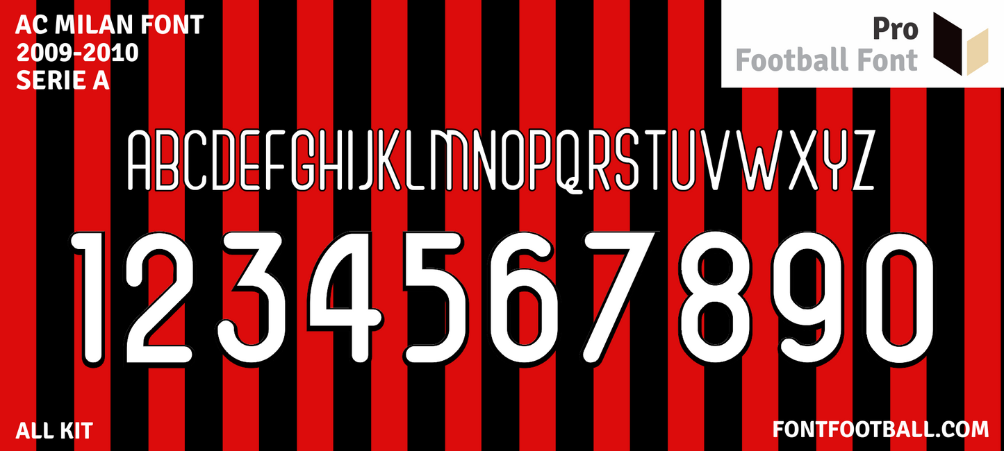 AC Milan 2009-2010 Font