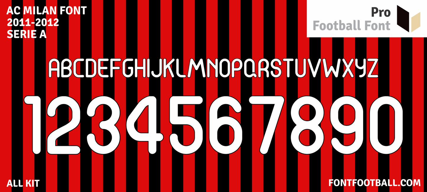 AC Milan 2011-2012 Font