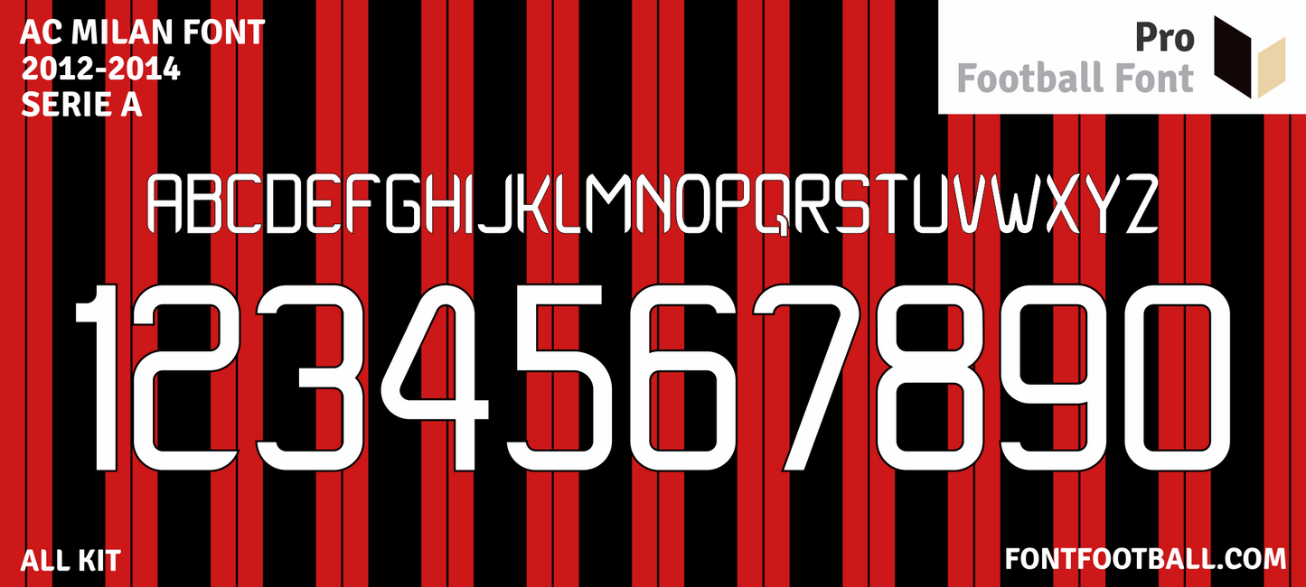 AC Milan 2012-2014 Font