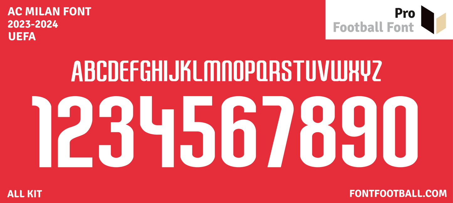 AC Milan 2023-2024 Font