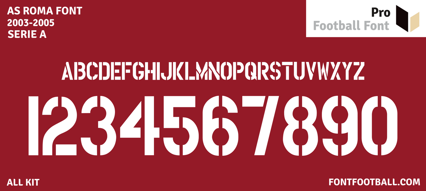 AS Roma 2003-2005 Font