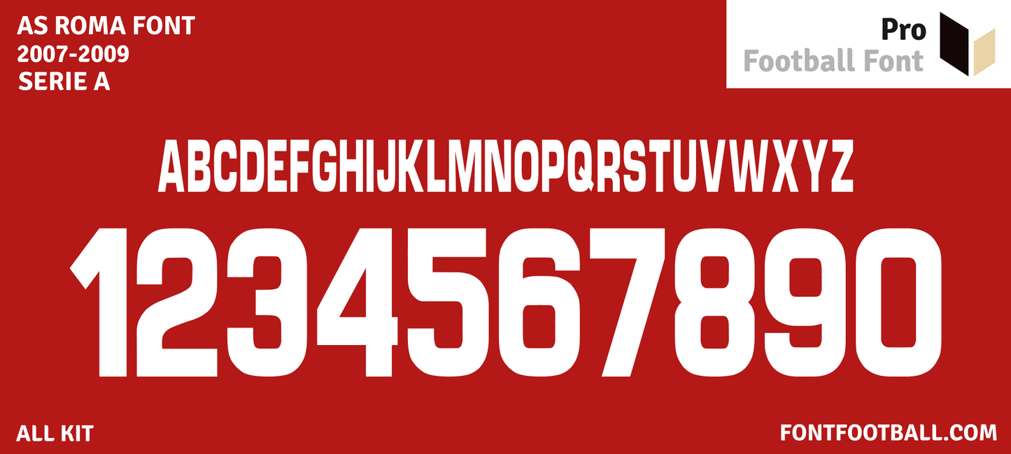AS Roma 2007-2009 Font
