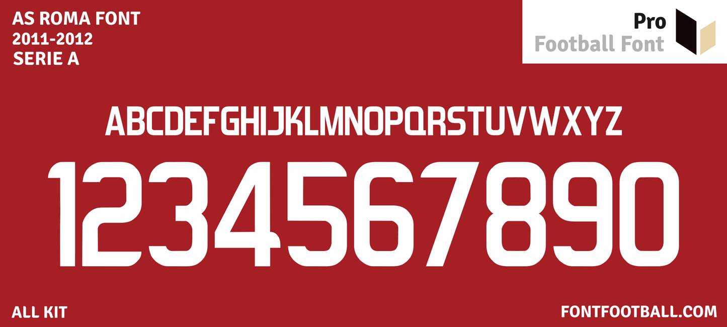 AS Roma 2011-2012 Font – Pro Football Font