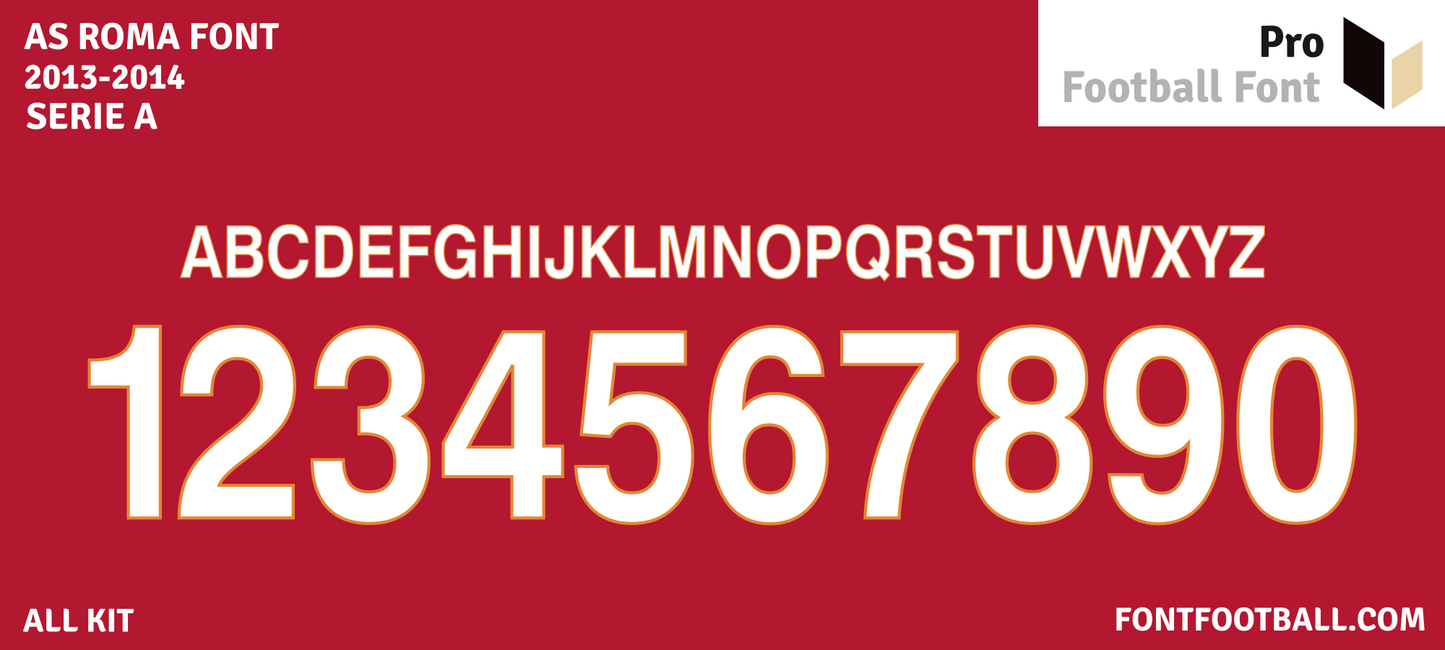 AS Roma 2013-2014 Font – Pro Football Font