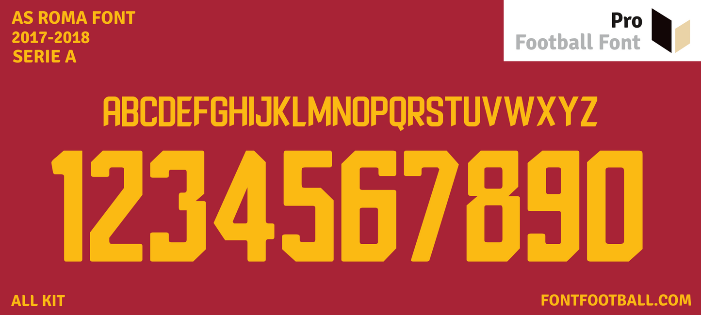 AS Roma 2017-2018 Font